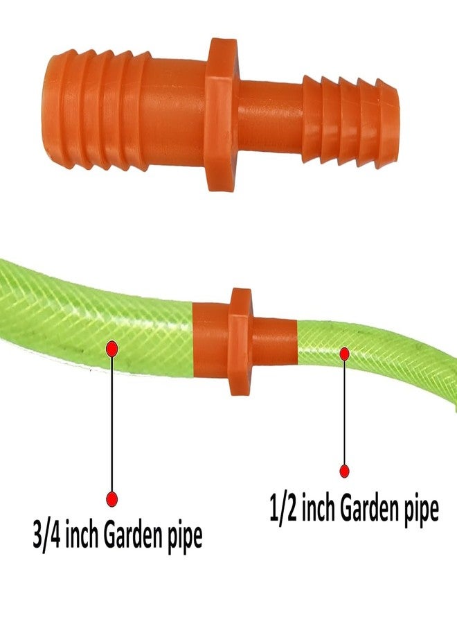 ES EKSAFAR ESEKSAFAR 10pc Garden pipe Plastic connector/jointer with 4pc Adjustable Hose clamp set for 1/2 inch to 3/4 inch garden flexible pipe - Image 4